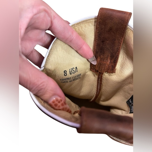 Miami dolphins official NFL cowboy boots. Size 8 leather - Picture 5 of 6